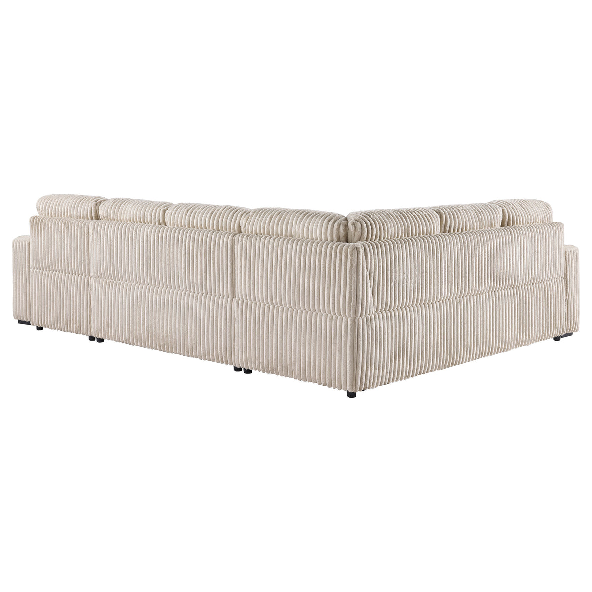 Devonshire Sleeper Sectional with Pop-Up Bed & Storage Chaise - Camel Corduroy – view 15