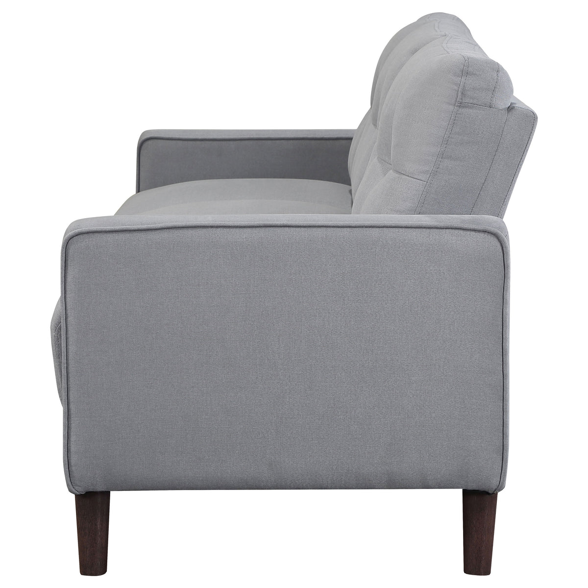 Bowen Track Arm Tufted Sofa, Loveseat & Chair - Small-Space Grey Performance Fabric Living Room Sets – view 11