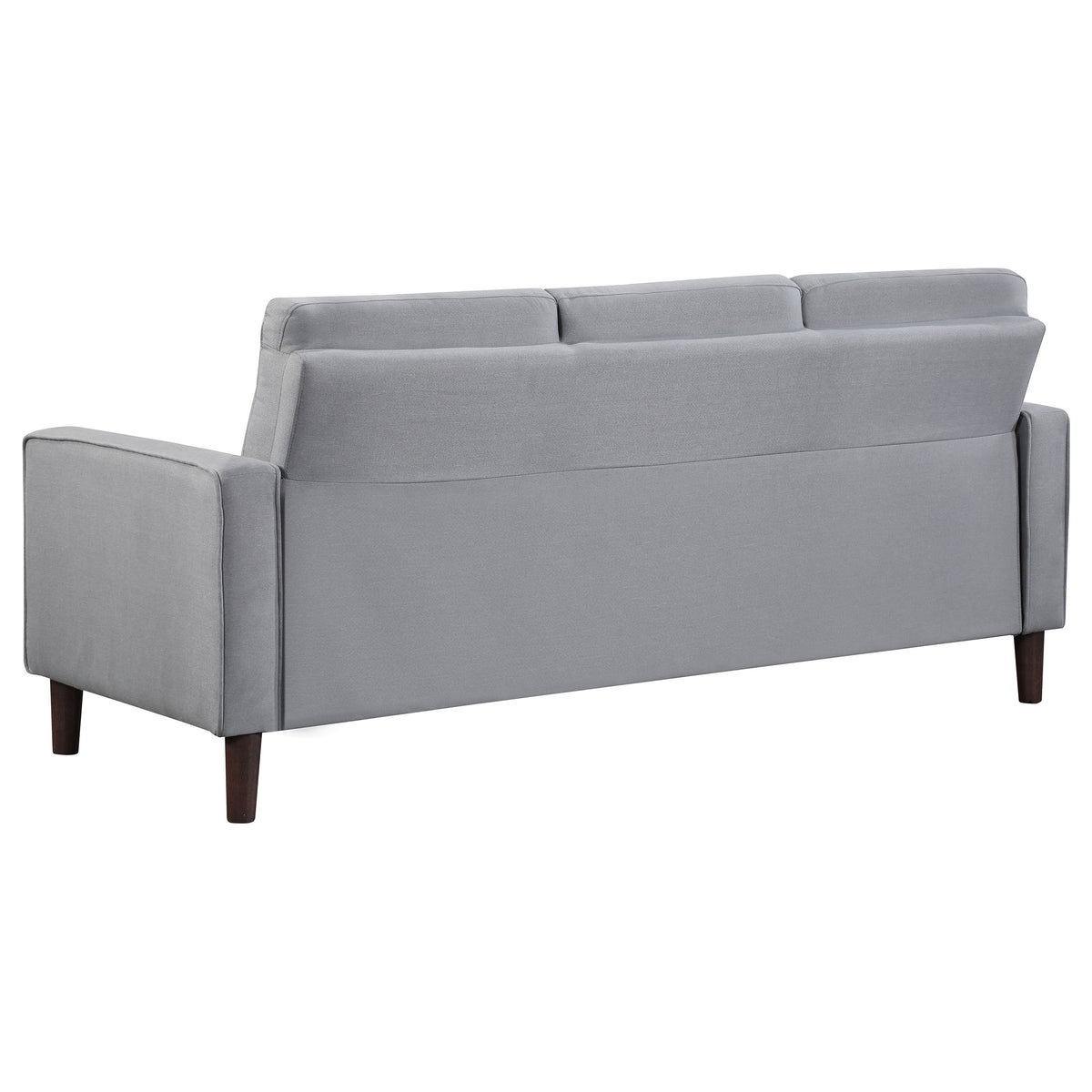 Bowen Track Arm Tufted Sofa, Loveseat & Chair - Small-Space Grey Performance Fabric Living Room Sets – view 12