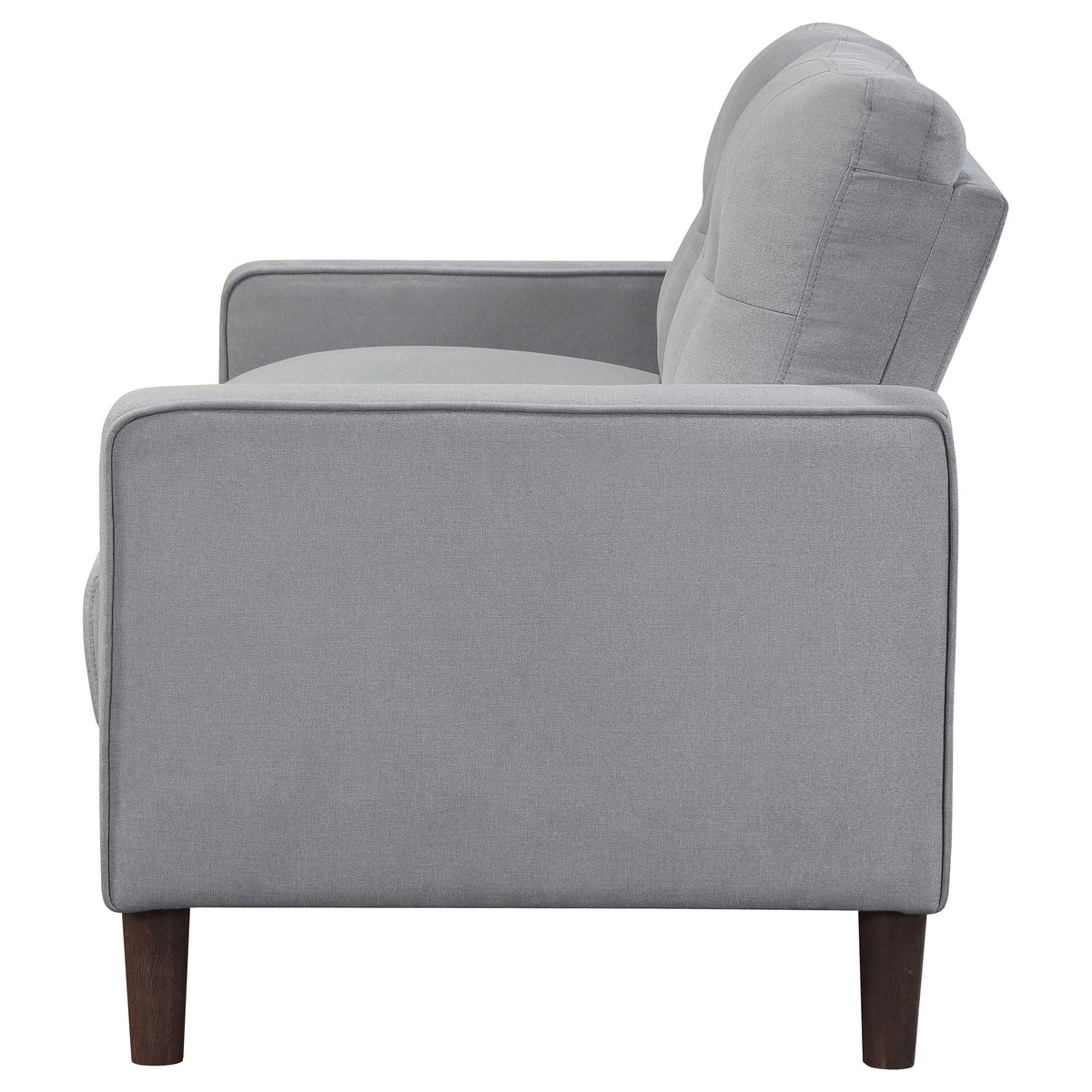 Bowen Track Arm Tufted Sofa, Loveseat & Chair - Small-Space Grey Performance Fabric Living Room Sets – view 20
