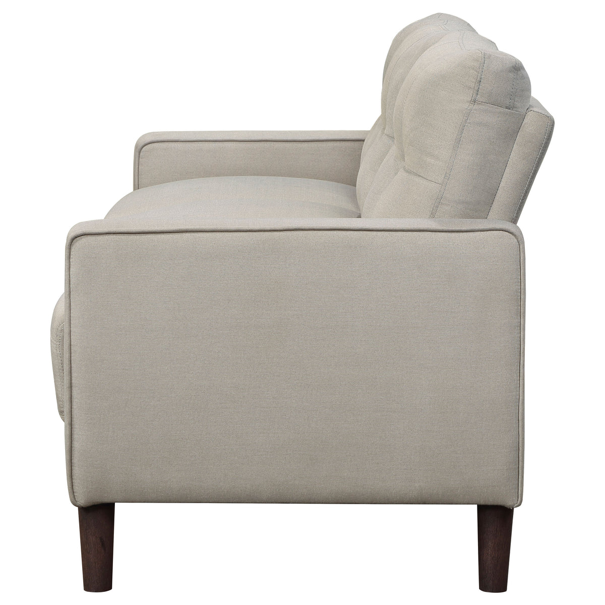 Bowen Track Arm Sofa, Loveseat & Accent Chair - Grid-Tufted Beige Performance Fabric Living Room Sets – view 9