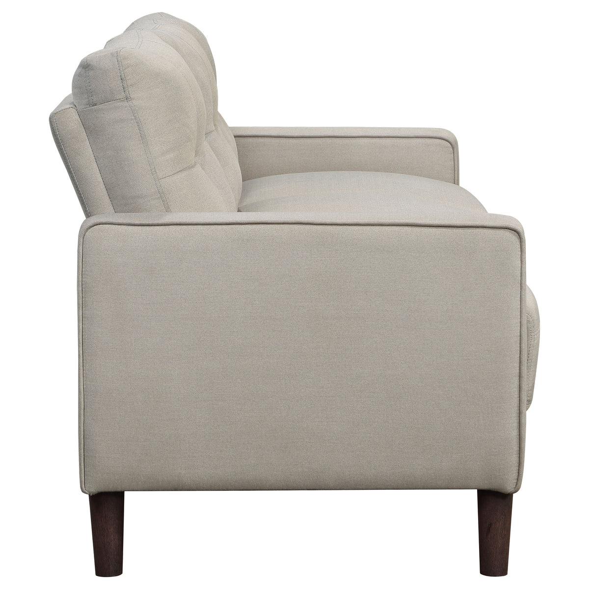 Bowen Track Arm Sofa, Loveseat & Accent Chair - Grid-Tufted Beige Performance Fabric Living Room Sets – view 12