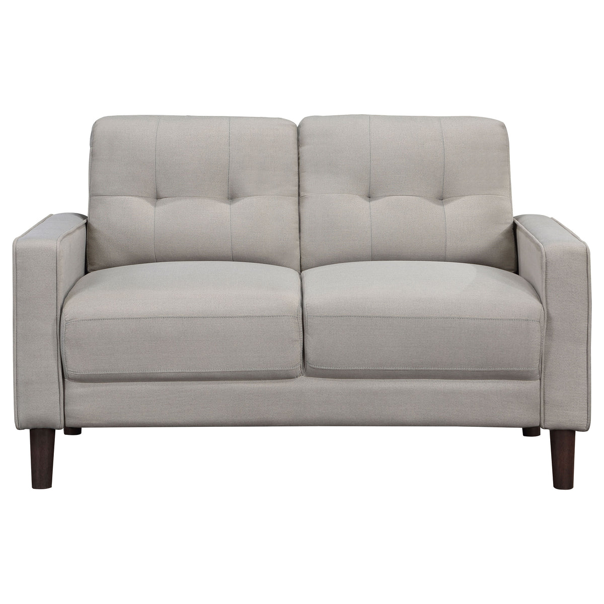 Bowen Track Arm Sofa, Loveseat & Accent Chair - Grid-Tufted Beige Performance Fabric Living Room Sets – view 17