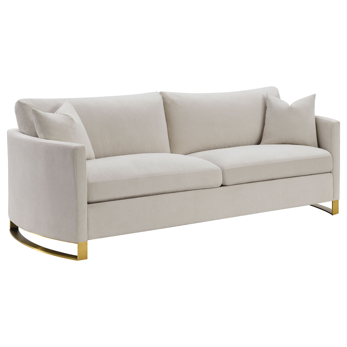 Corliss Curved Track Arm Sofa, Loveseat & Chair - Sofa