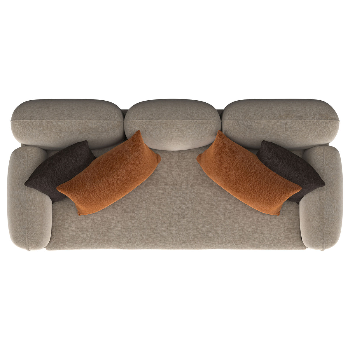 Jade Chenille Sofa & Loveseat - Sculpted Track Arms, Waterfall Seat & Metal Legs in Latte – view 14