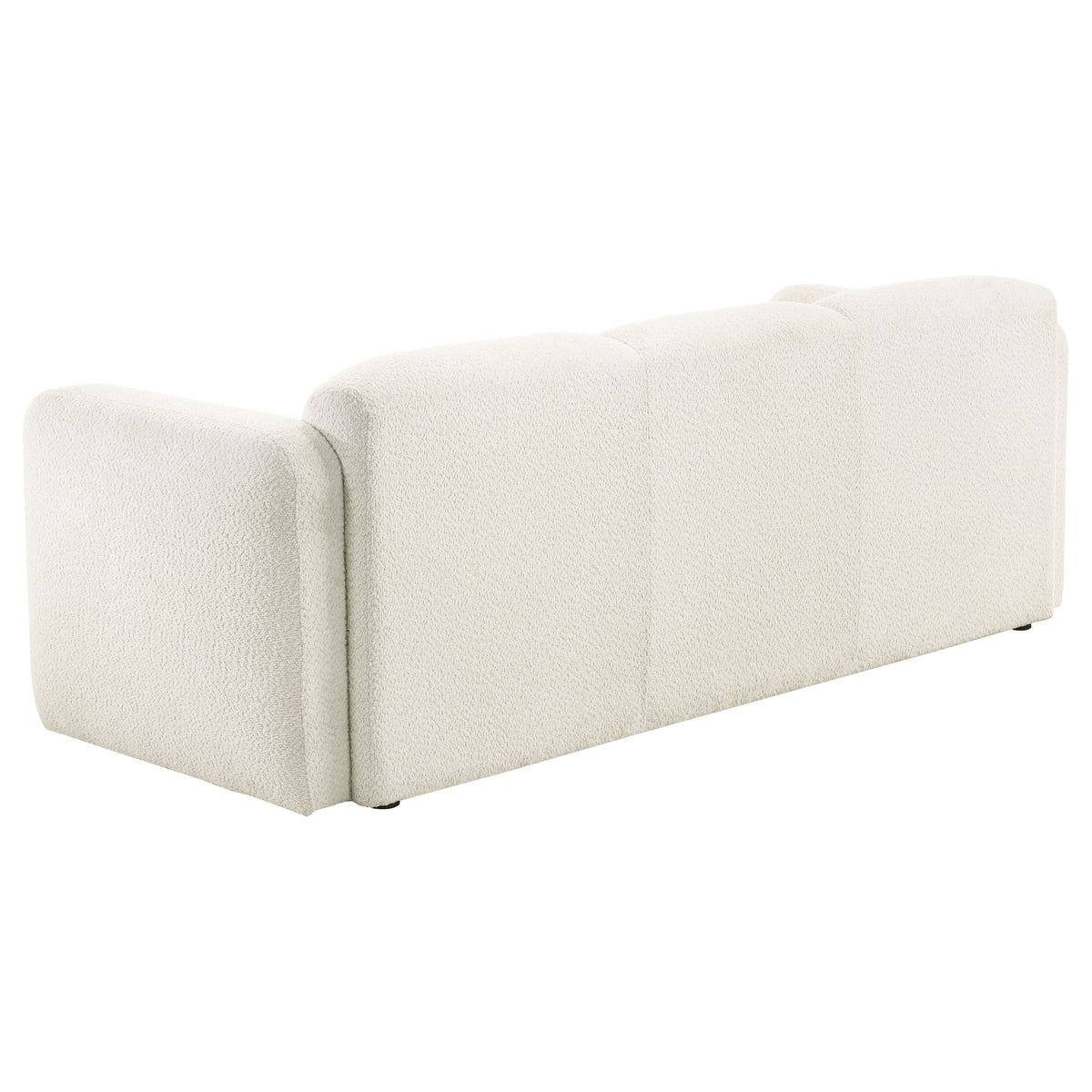 Dorset Round Track Arm Sofa, Loveseat & Accent Chair - Sculptural White Textured Fabric with Pocket Coils – view 10