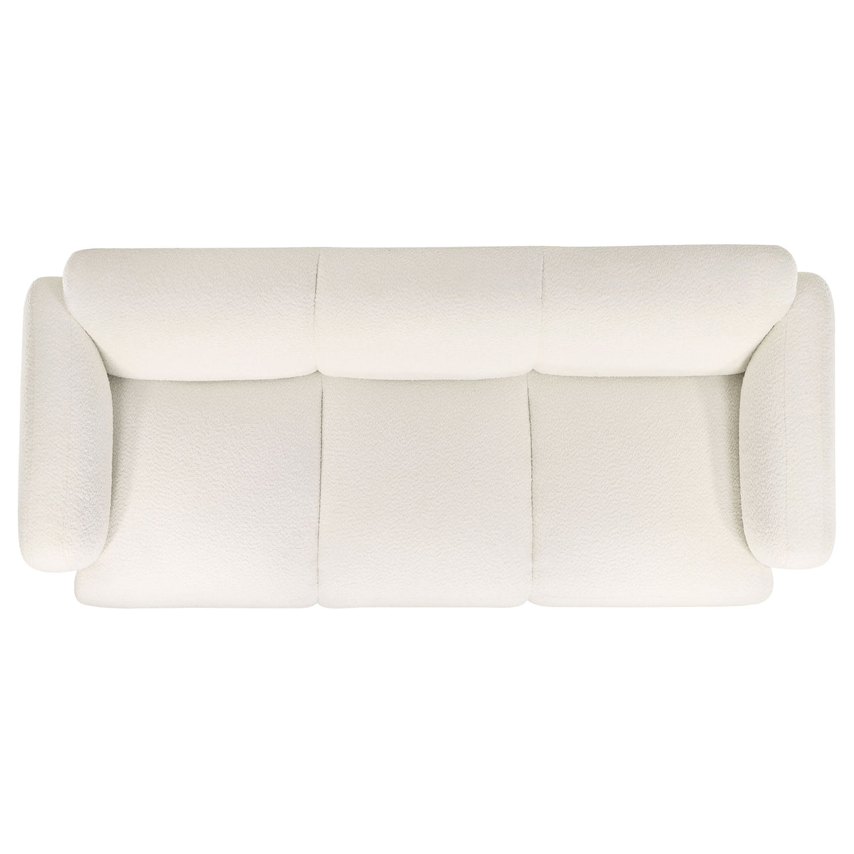 Dorset Round Track Arm Sofa, Loveseat & Accent Chair - Sculptural White Textured Fabric with Pocket Coils – view 14