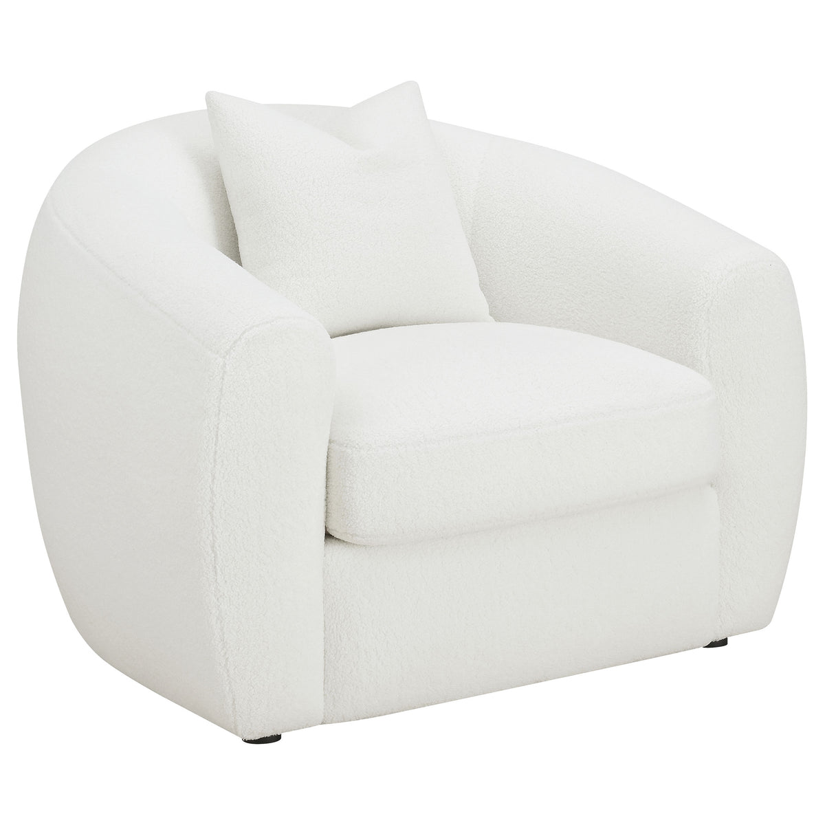 Isabella Curved Sofa, Loveseat & Accent Chair - Chair