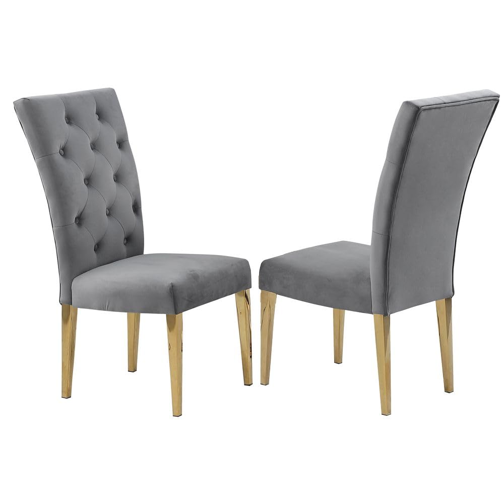 Lexington Modern Velvet Upholstered Dining Side Chairs