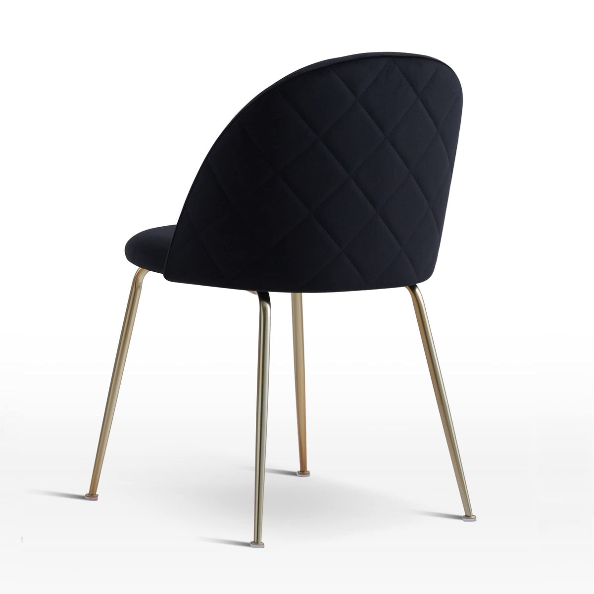 Tanisha Contemporary Dining Chair with Gold Legs - detail view