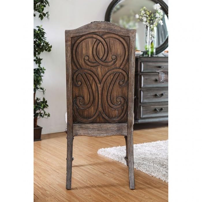 Arcadia Rustic Dining Collection with Intricate Wood Inlay – view 7
