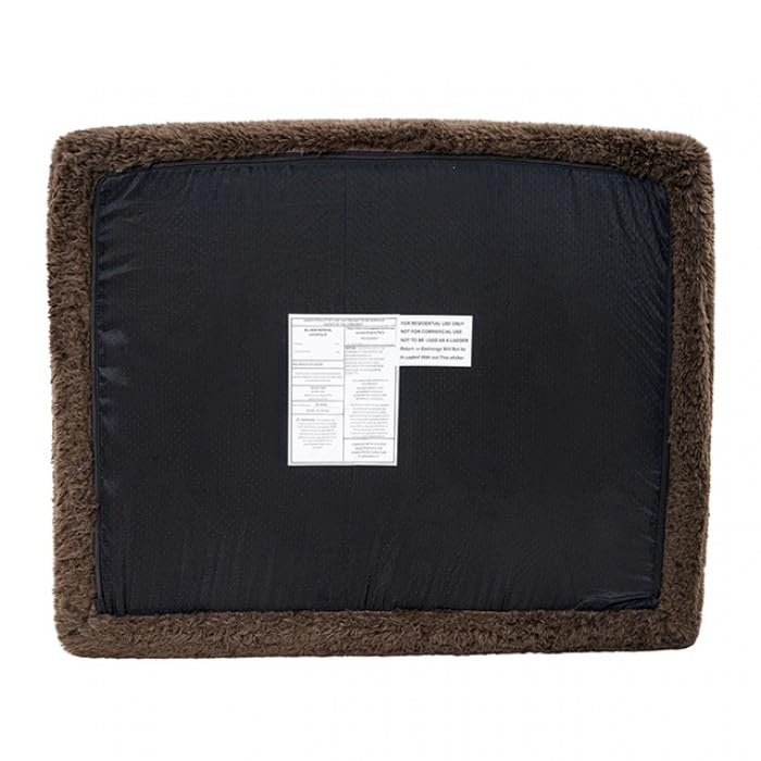 Vander Boneless Barrel Accent Chair in Cub Brown Faux Fur – view 8