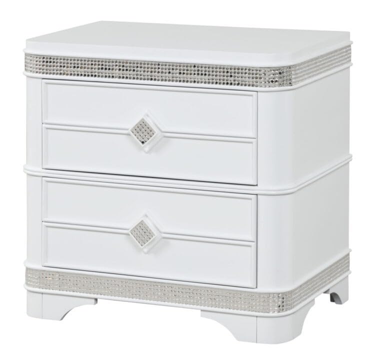 Amani White Bedroom Set β Queen & King β product image 6