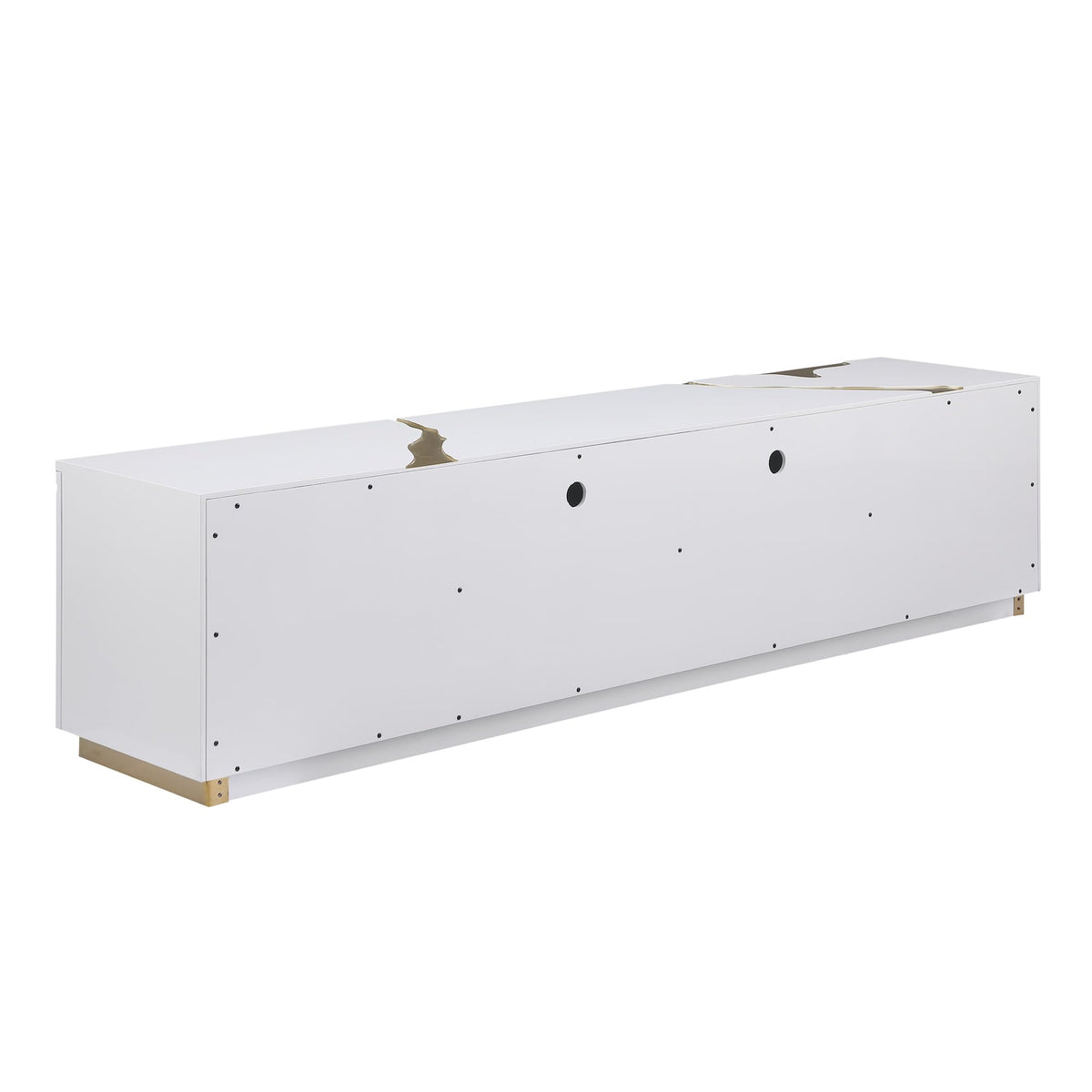 Taylor 87" High Gloss Lacquer TV Stand - angle view