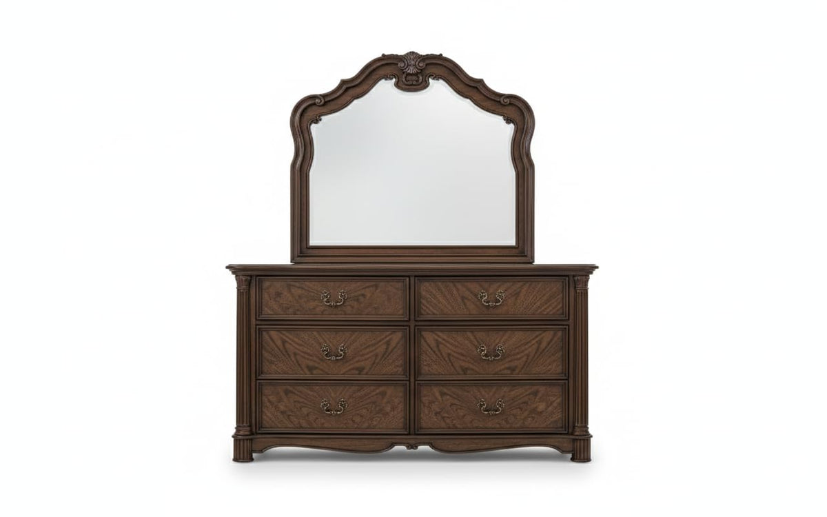 Nicole Rich Walnut Bedroom Set β Queen & King β product view 3