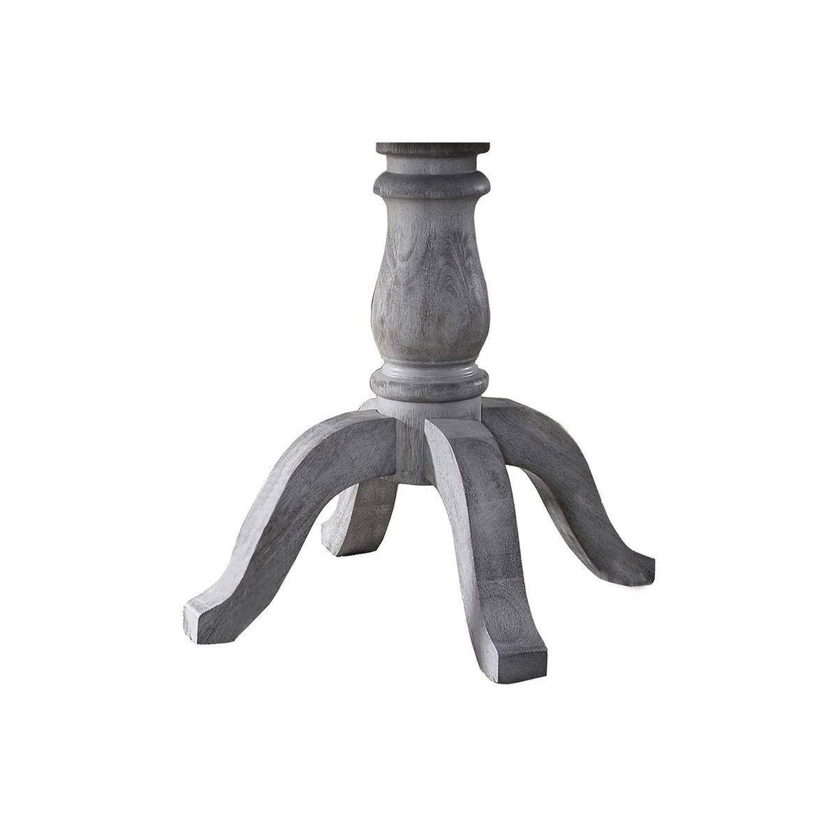 Cottage Dining Table Only in Weathered Gray/White - detail view