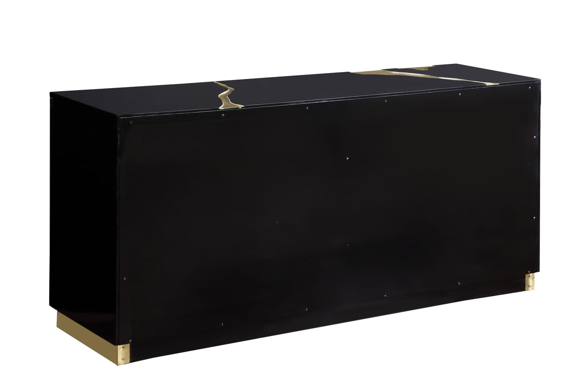 Taylor 66" High Gloss Lacquer Sideboard - angle view