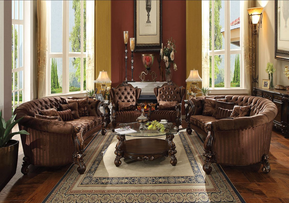 Versailles Traditional Sofa, Loveseat & Chair
