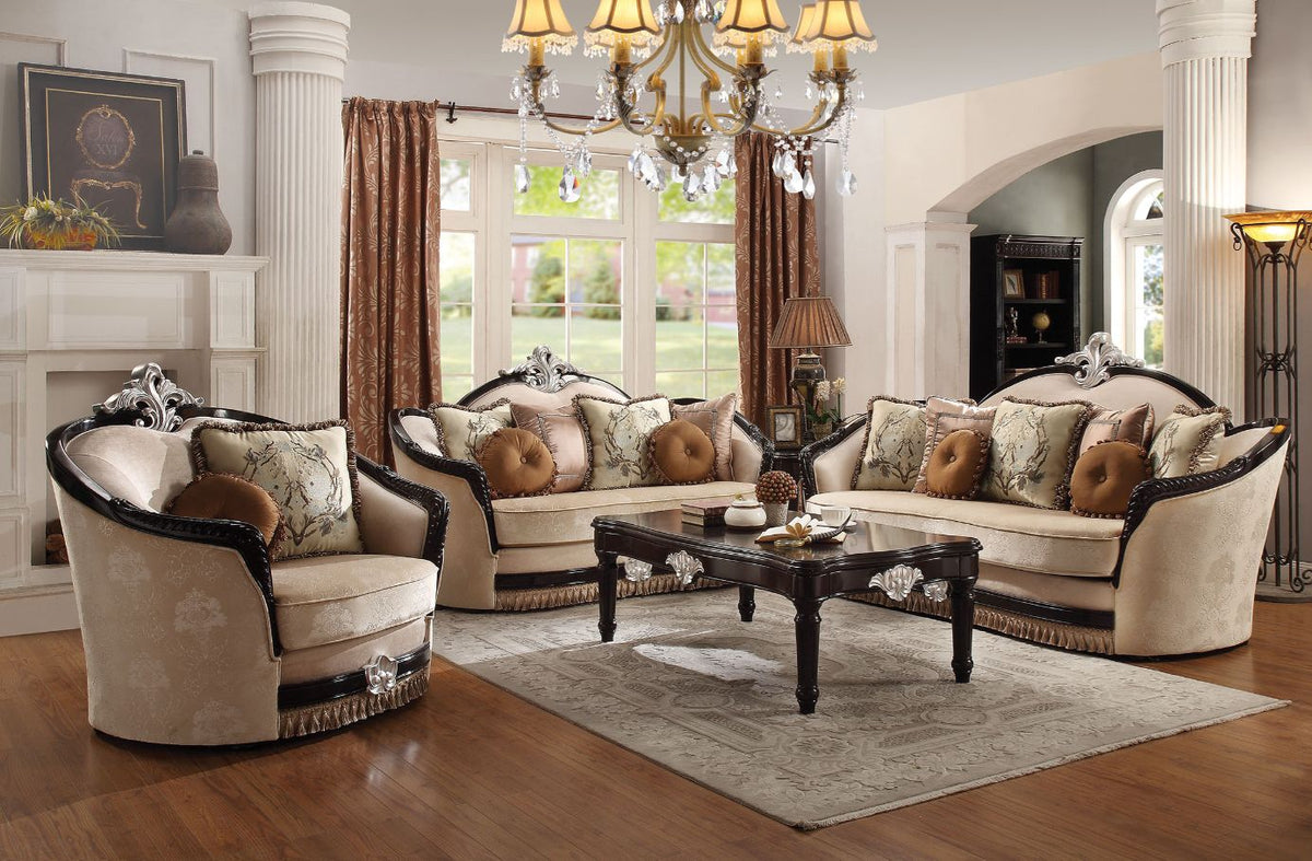 Ernestine Traditional Sofa, Loveseat & Chair