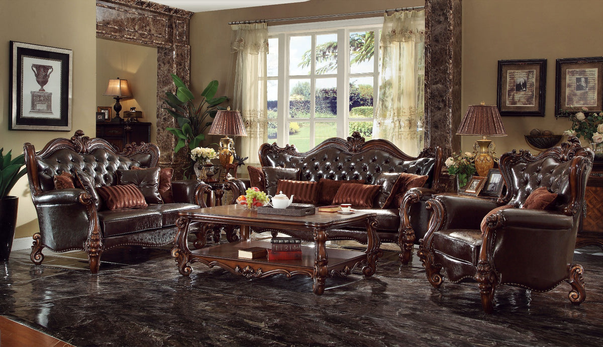 Versailles Traditional Sofa, Loveseat & Chair