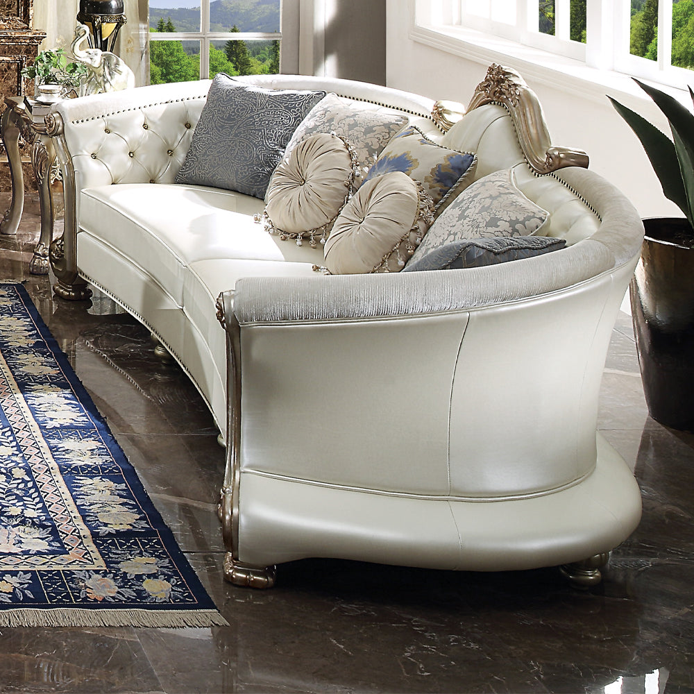 Dresden II Crescent Sofa, Chair & Coffee Table