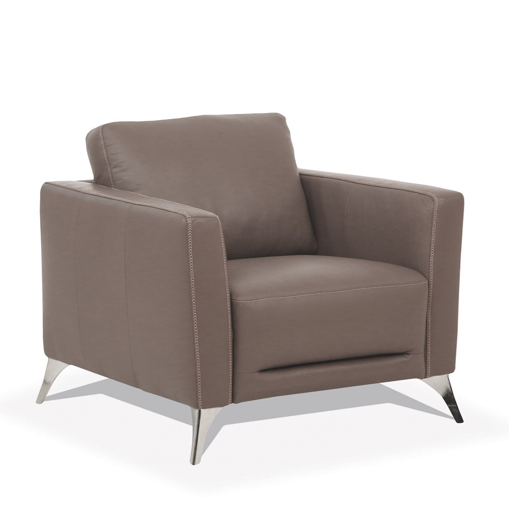 Malaga Italian Top Grain Leather Sofa, Loveseat & Chair