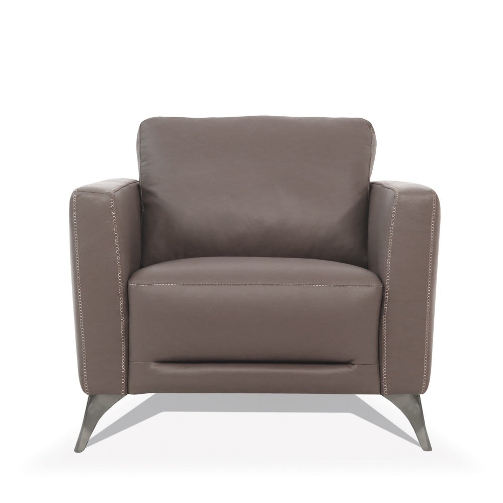 Malaga Italian Top Grain Leather Sofa, Loveseat & Chair