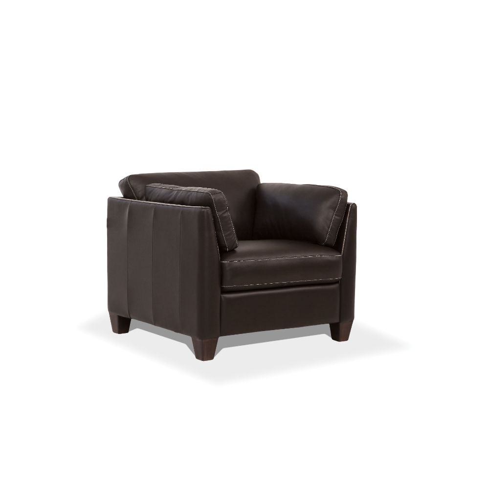 Matias Top Grain Leather Sofa, Loveseat & Chair