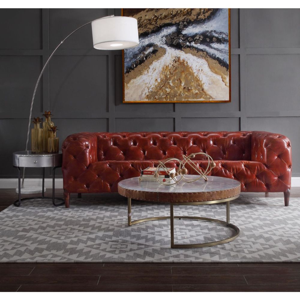 Tamas Round Drum Coffee Table