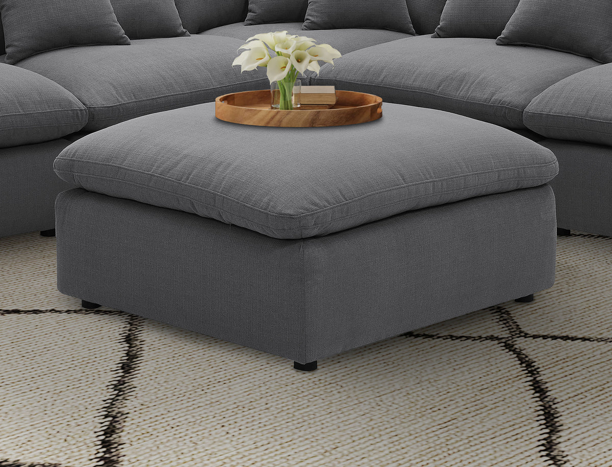 Hobson Modular Sectional Sofa - Charcoal Performance Fabric with Reversible Cushions, 4, 5 & 6-Piece Sets - lifestyle