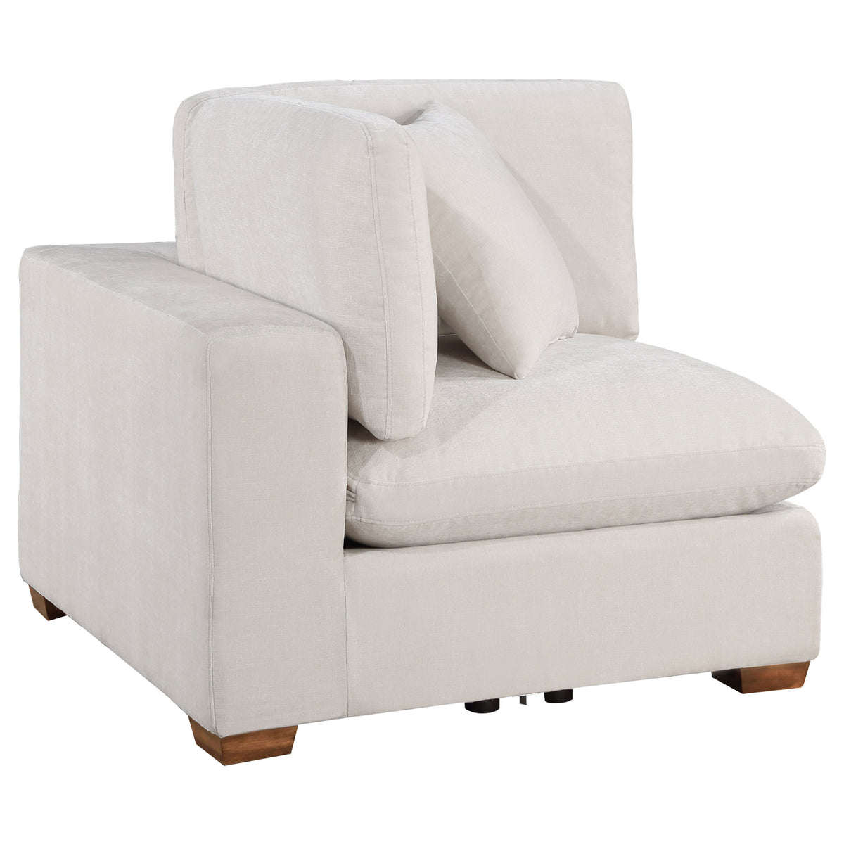 Lakeview Modular Sectional Sofa - Ivory Chenille with Wide Track Arms, 5 & 6-Piece Configurations, Armless Chair & Ottoman – view 13