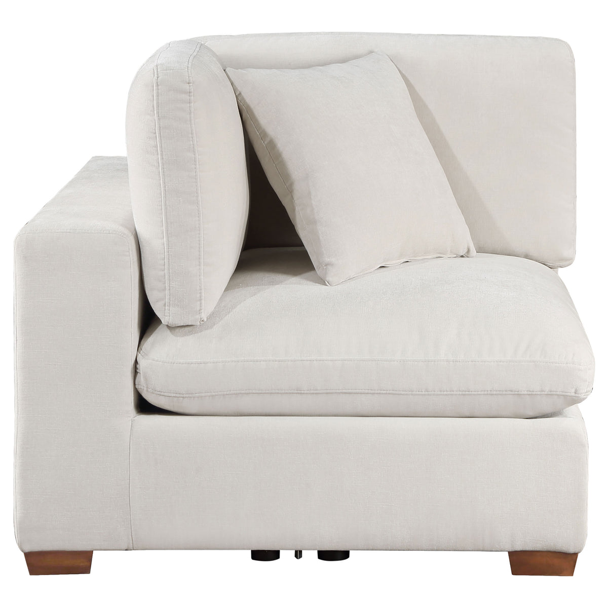 Lakeview Modular Sectional Sofa - Ivory Chenille with Wide Track Arms, 5 & 6-Piece Configurations, Armless Chair & Ottoman – view 14