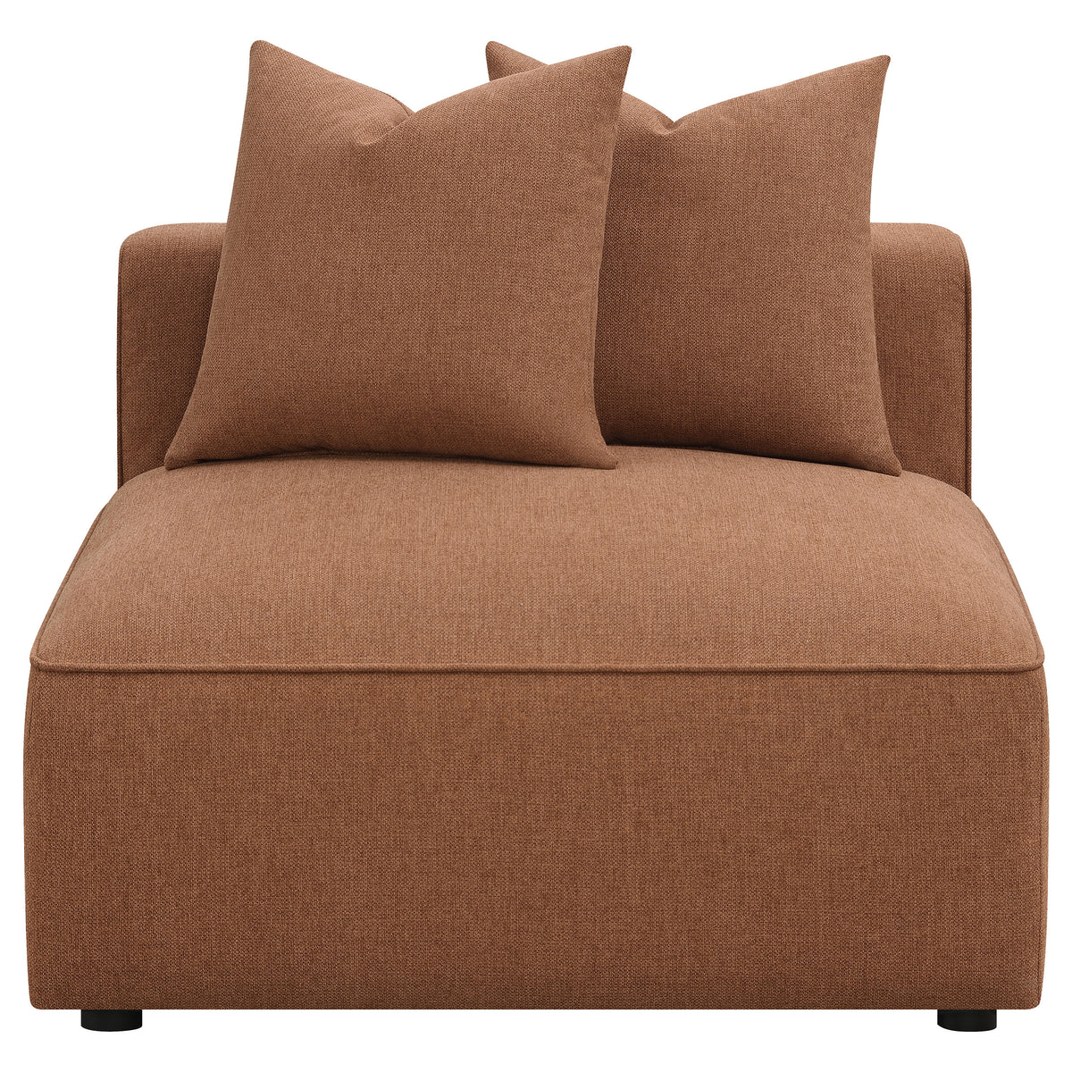 Jennifer Modular Sectional Sofa - Terracotta Woven Fabric with Welt Trim, 6-Piece Set or Add-On Pieces โ view 11