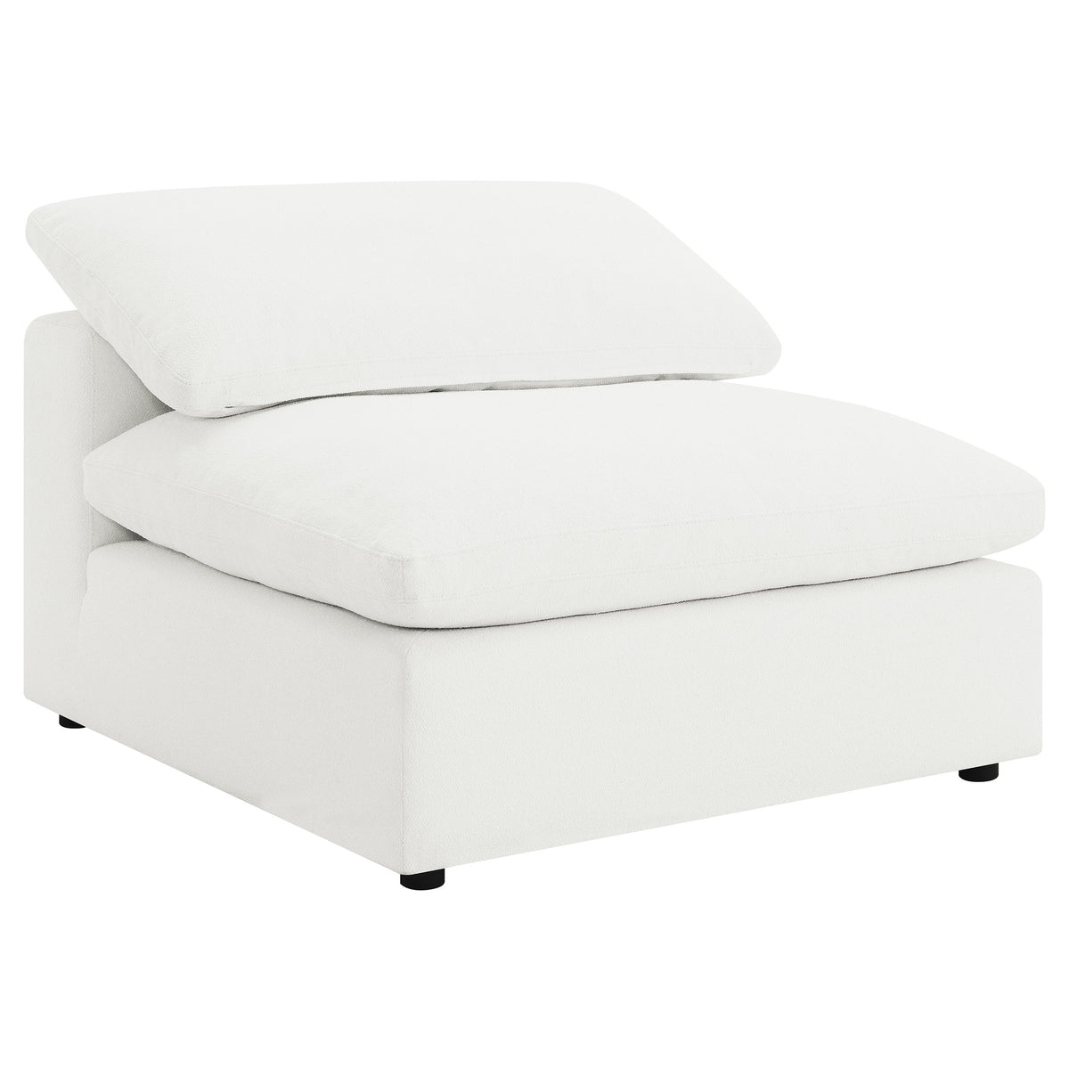 Raleigh Modular Boucle Sectional Sofa - Armless Chair