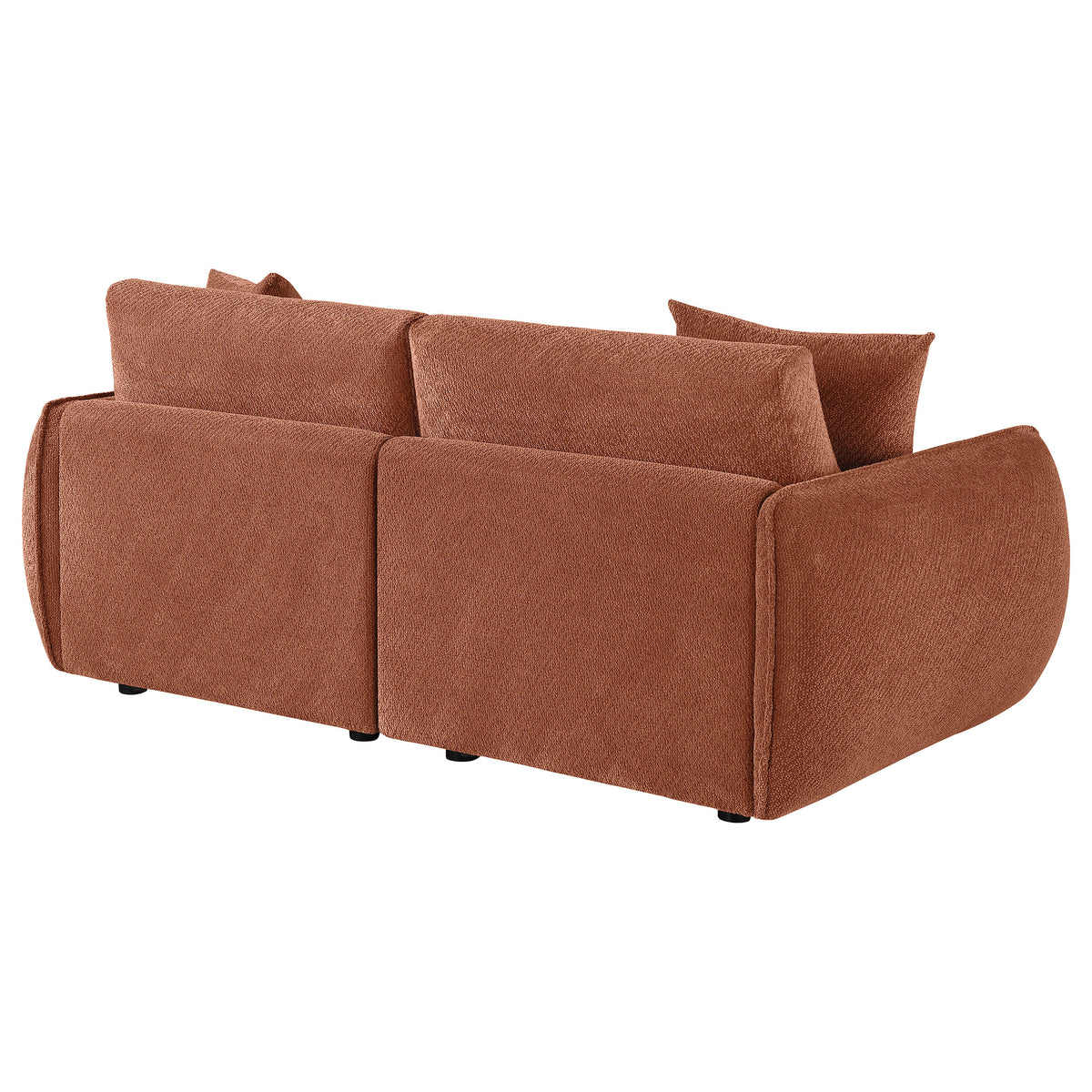 Elysia Modular Sectional, Sofa & Loveseat - Coral Chenille with Track Arms & Loose Back Cushions – view 10