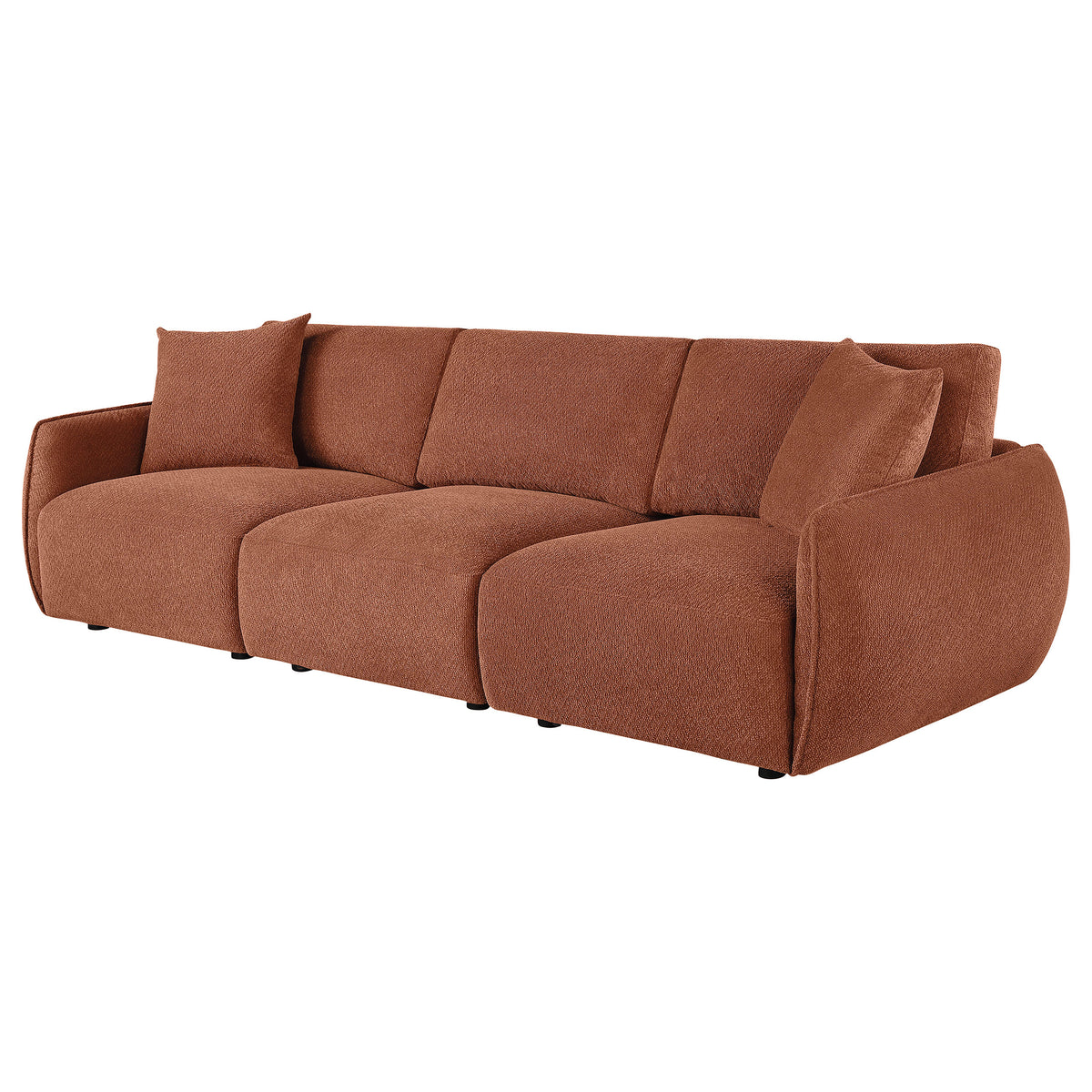 Elysia Modular Sectional, Sofa & Loveseat - Coral Chenille with Track Arms & Loose Back Cushions – view 15