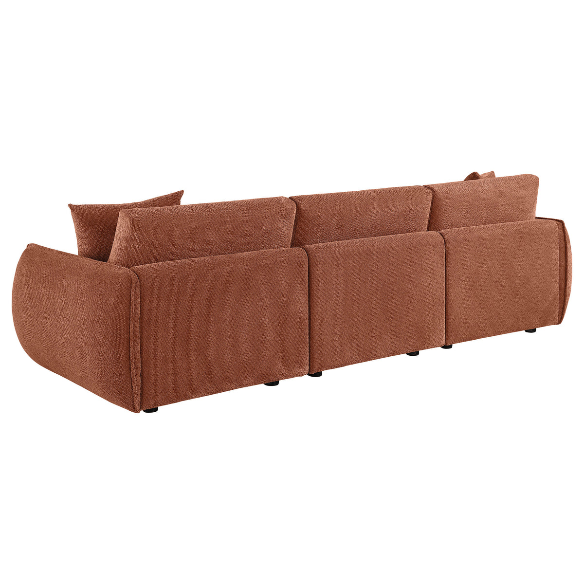 Elysia Modular Sectional, Sofa & Loveseat - Coral Chenille with Track Arms & Loose Back Cushions – view 17