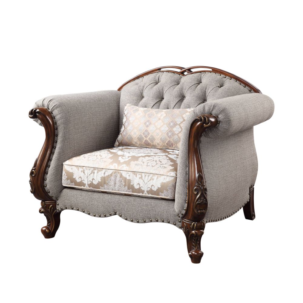 Miyeon Loveseat, Chair & Marble End Table