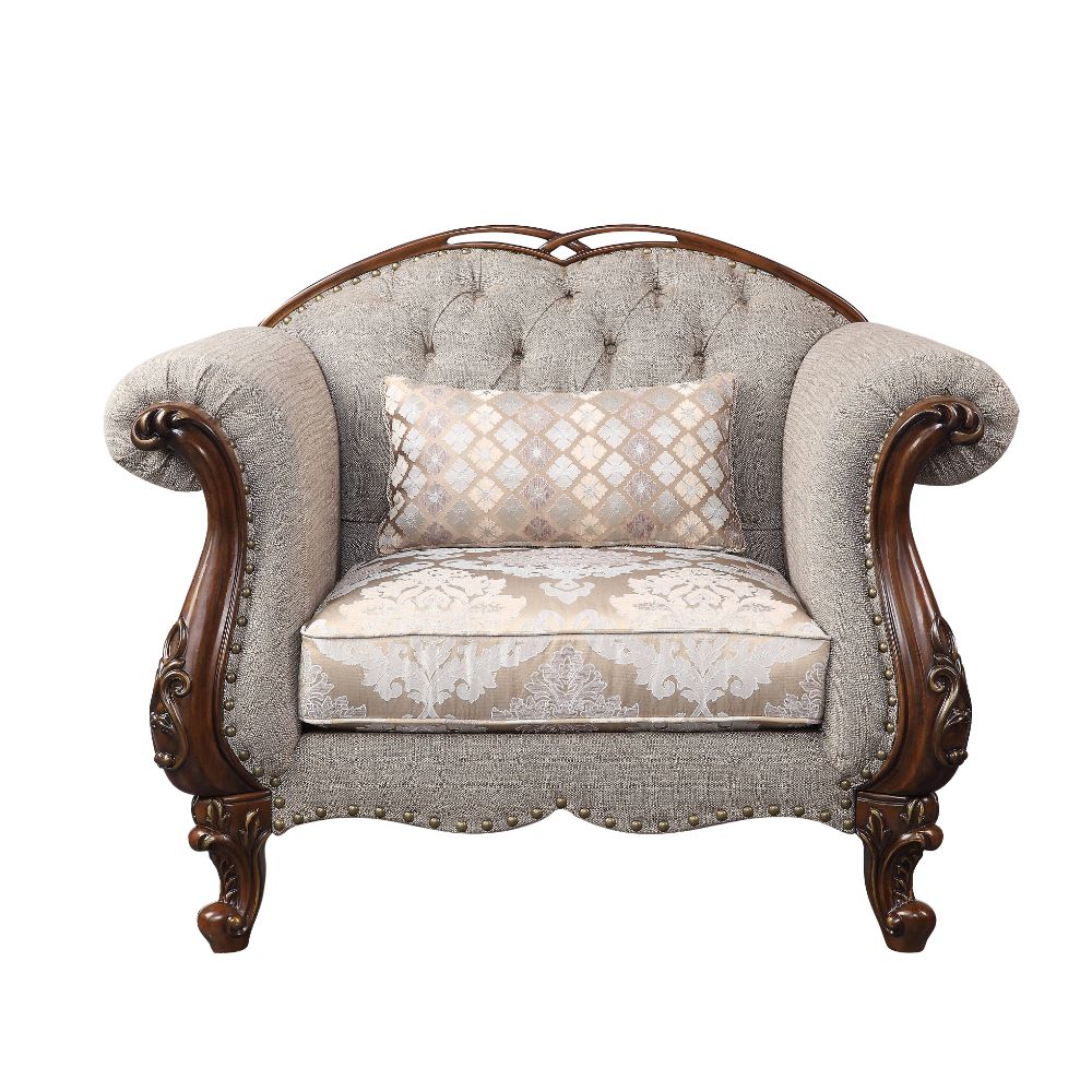 Miyeon Loveseat, Chair & Marble End Table