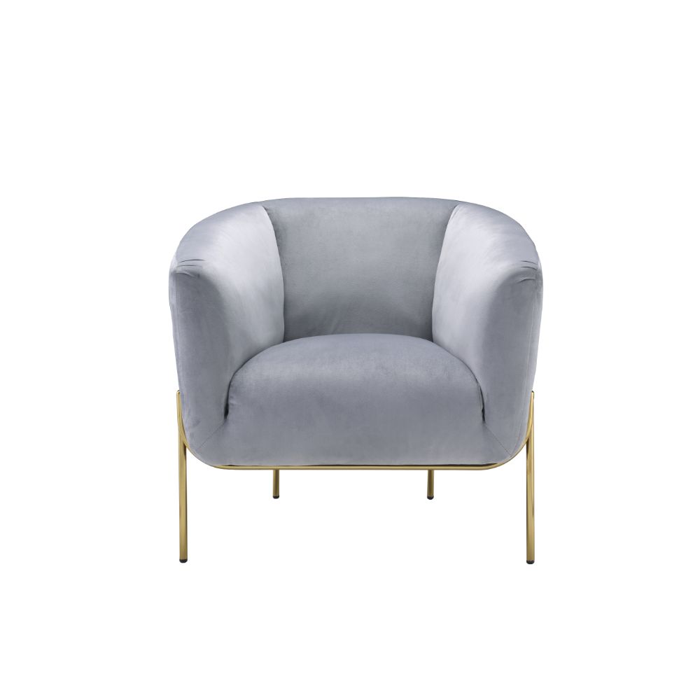 Carlson Velvet Barrel Accent Chair
