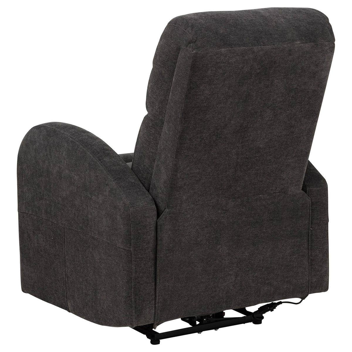 Grant Compact Power Recliner - Charcoal Grey Fabric with Lay-Flat Recline & Pocket Coil Seat – view 8