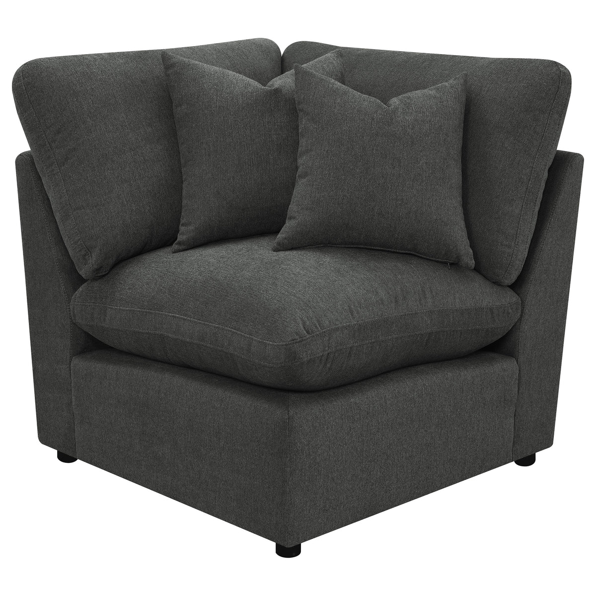 Collins Modular Power Reclining Sectional, Sofa & Home Theater Seating - Dark Grey Fabric – view 20