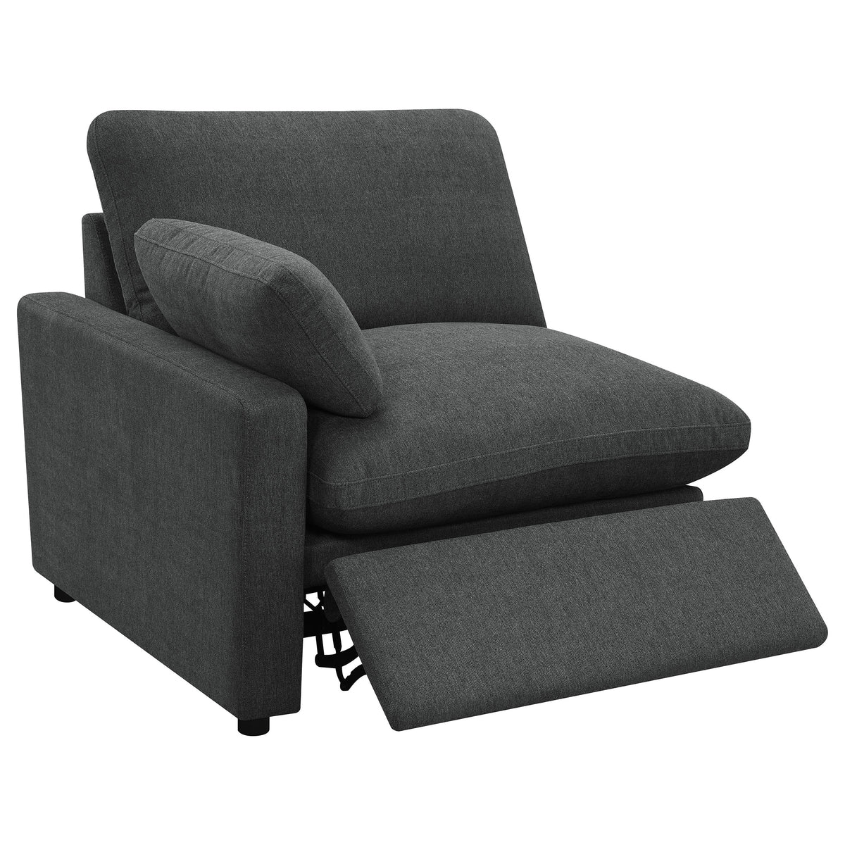 Collins Modular Power Reclining Sectional, Sofa & Home Theater Seating - Dark Grey Fabric