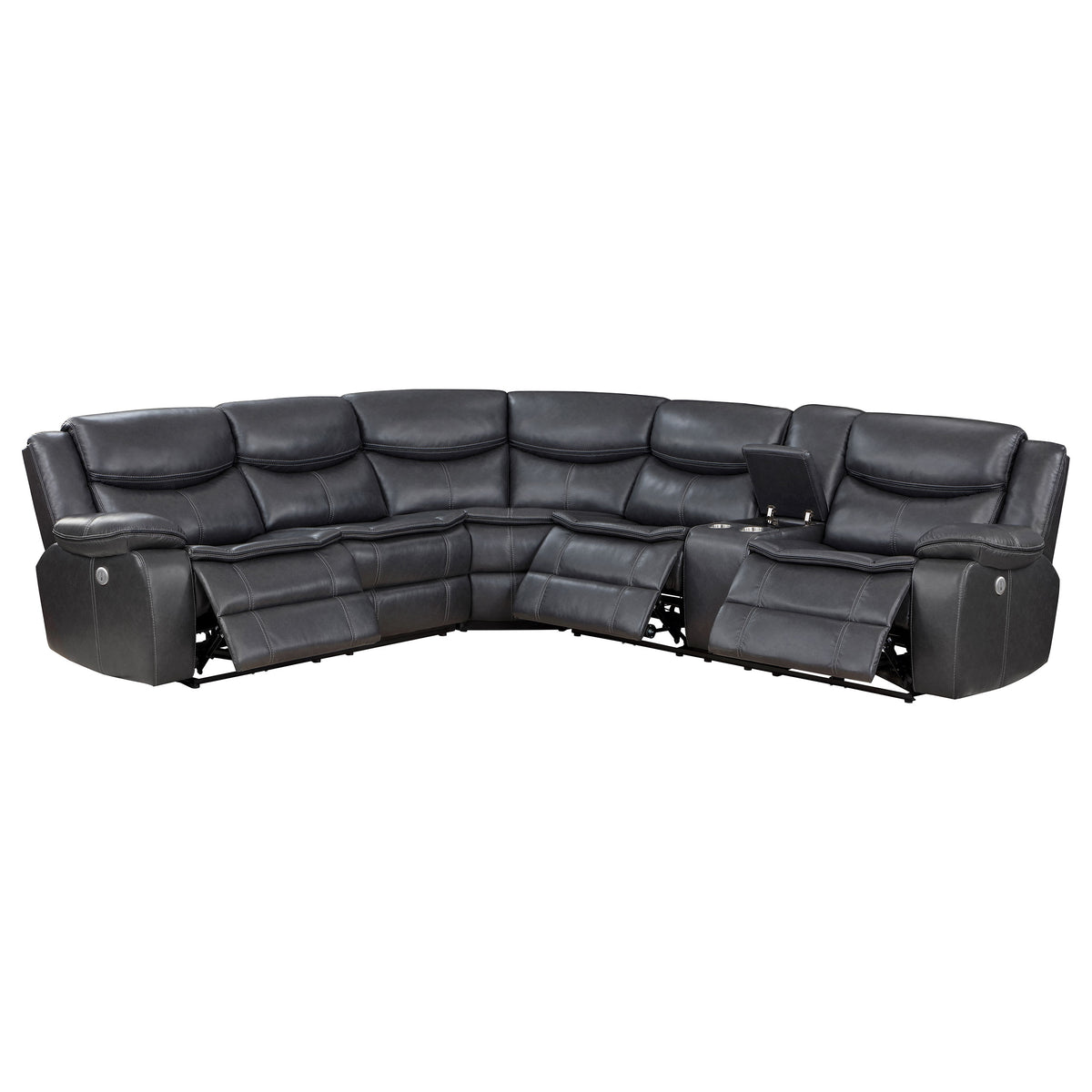 Sycamore Power Reclining Sectional & Power Recliner - 3-Piece Power Reclining Sectional