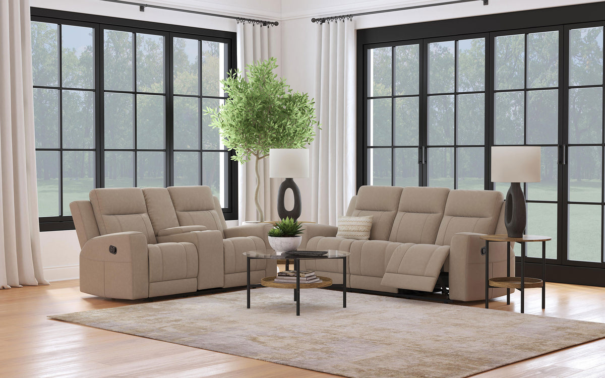 Brentwood Reclining Sofa, Loveseat & Rocker Recliner - 2pcs- Sofa + Loveseat