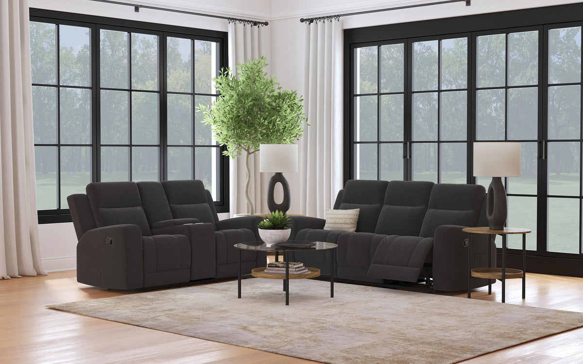 Brentwood Reclining Sofa, Loveseat & Rocker Recliner - 2pcs- Sofa + Loveseat