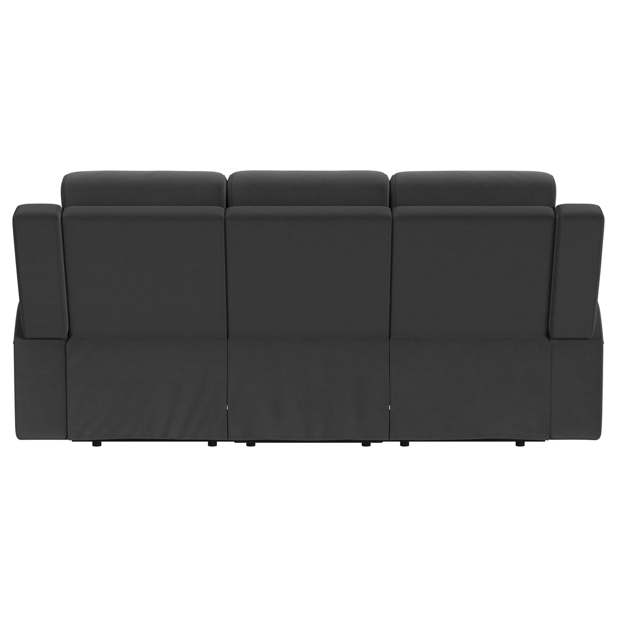 Brentwood Reclining Sofa, Loveseat & Rocker Recliner - Dark Charcoal Suede-Like Motion Living Room Sets – view 14
