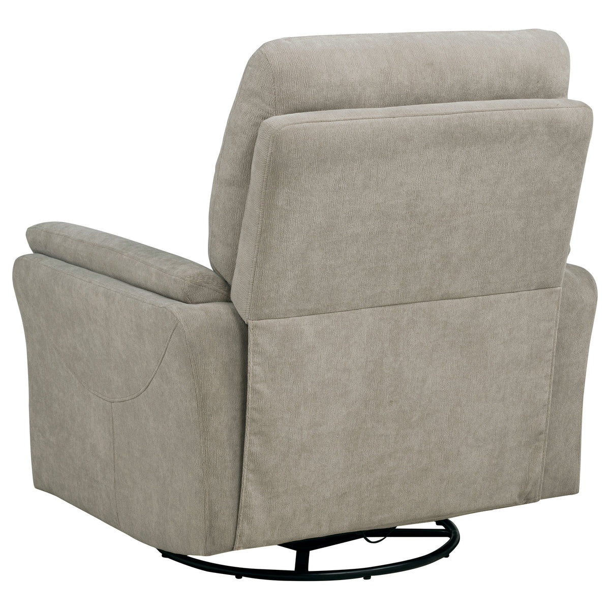Adler Power Swivel Glider Recliner with USB-A & USB-C Charging - Ivory Fabric – view 7