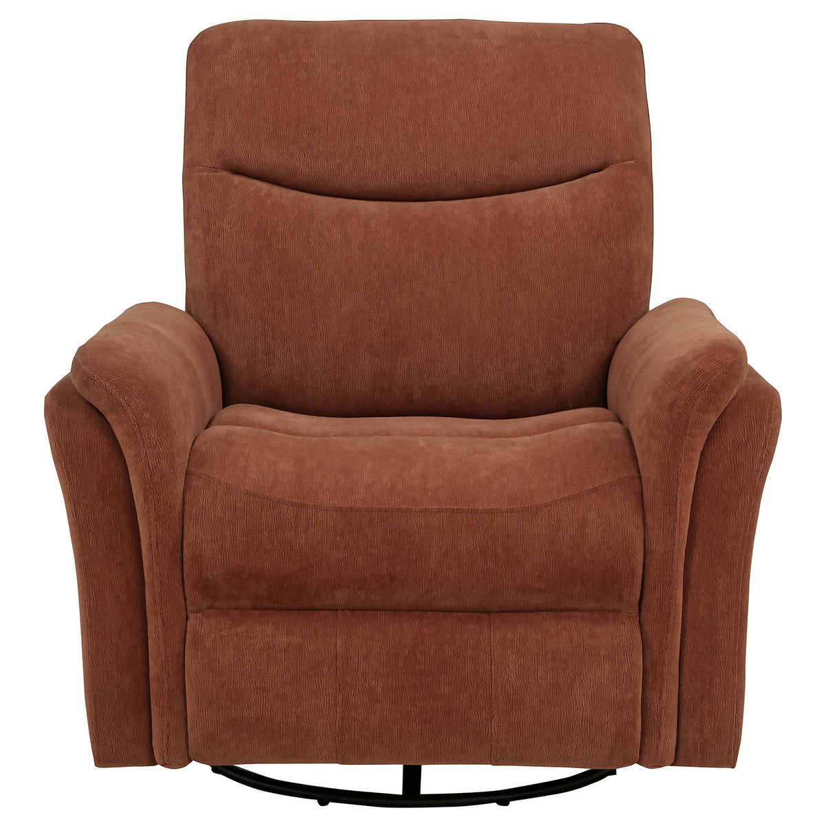 Adler Power Swivel Glider Recliner - Rust Fabric with USB-A & USB-C Charging – view 6