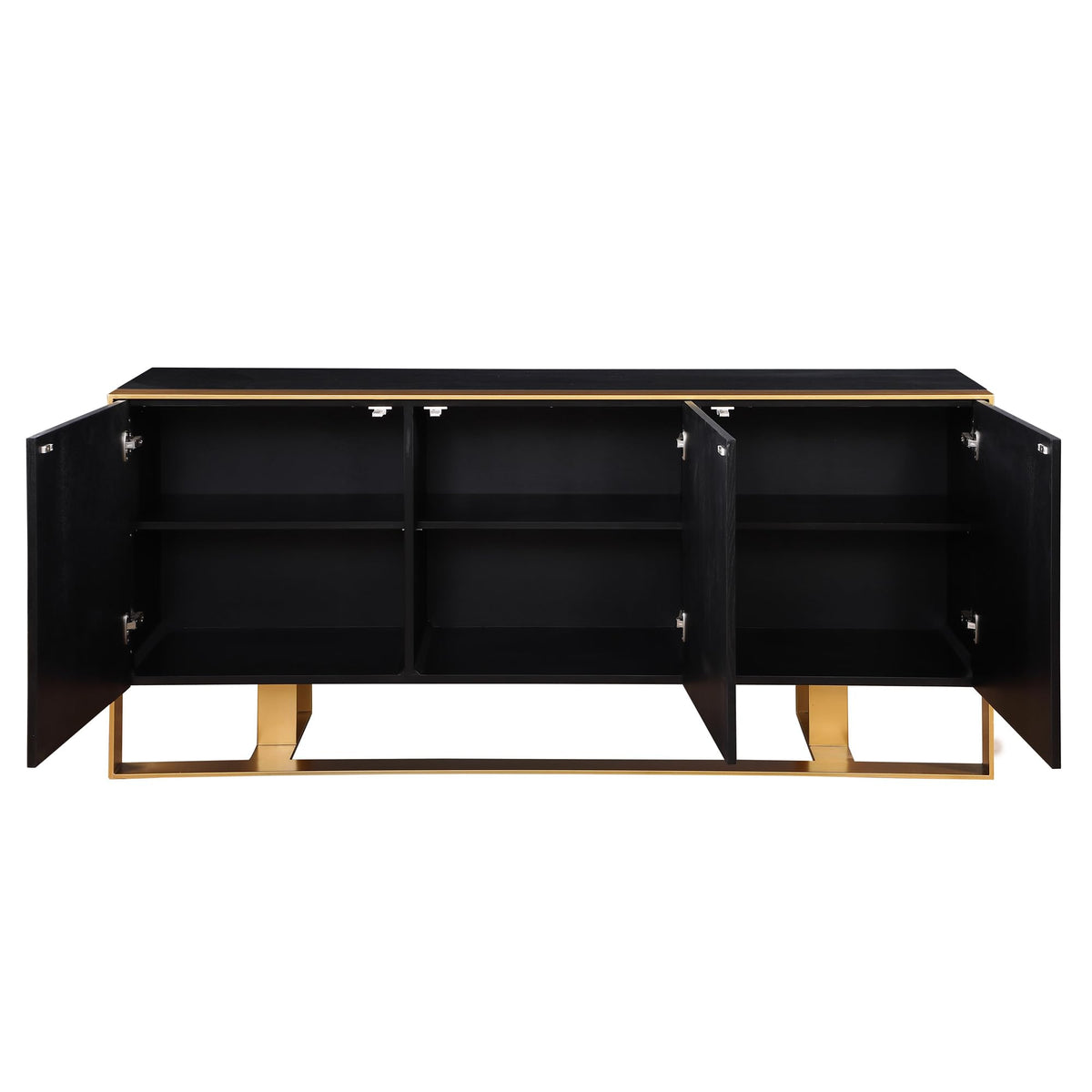 Tetsu Sideboard in Black - back view